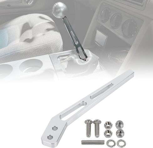 PSLER 10 Inch Bent Shifter Handle Lever Shifter Lever Compatible with Tremec T5 T45 T56 TKO500 Hurst Mustang in Saudi Arabia