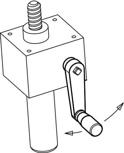 Halder 24330.0410 Handkurbeln/AL ألومنيوم أسود غير لامع، الهيكل، L = 80 مم/ثانية = 10 مم in Kuwait