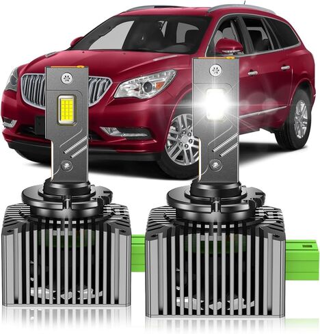 مصابيح D1S HID تناسب 2007-2014 كاديلاك إسكاليد ESV EXT شعاع عالي ومنخفض، 24000LM 6000K أبيض بارد، التوصيل والتشغيل، حزمة من 2 in Kuwait