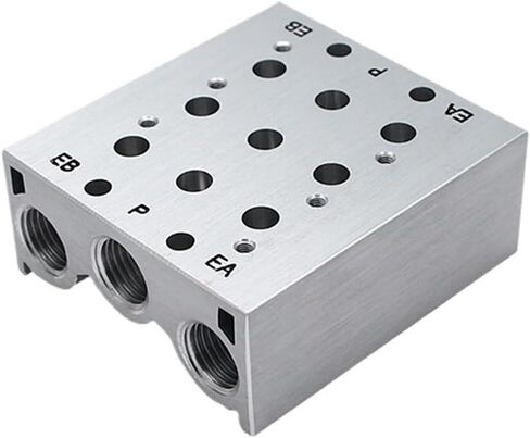 1PCS SY7120- Solenoid valve manifold SS5Y7-2F/3F/4F/5F/6F/7F pneumatic bottom valve station with gasket(SS5Y7-20-02) in Saudi Arabia
