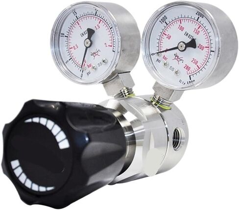 1PCS Pressure Measuring Instrument Stainless Steel Nitrogen Argon Regulator 4000psi in 30 Outlet in Saudi Arabia