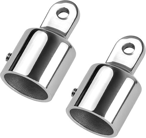 Bimini Top Eye End Caps 7/8"/1" - 316 Stainless Steel Marine Grade Hardware - Heavy Duty Bimini Top Fittings for Boat, Pontoon, Marine in Saudi Arabia