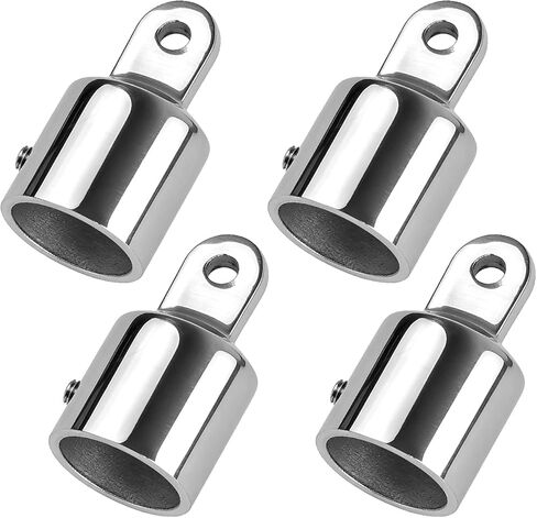 Bimini Top Eye End Caps 7/8"/1" - 316 Stainless Steel Marine Grade Hardware - Heavy Duty Bimini Top Fittings for Boat, Pontoon, Marine in Saudi Arabia