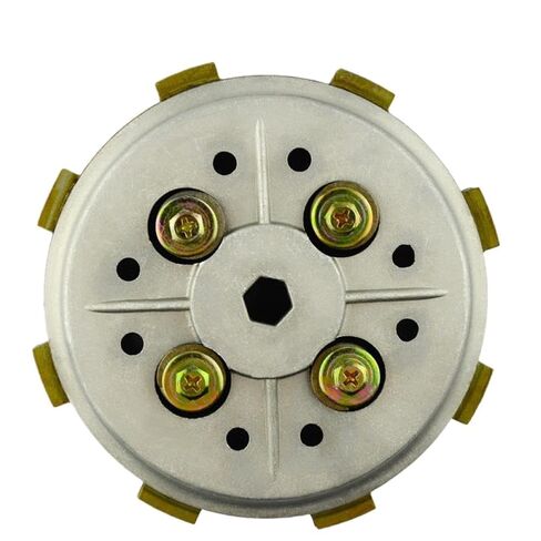 Clutch Drum Assembly Basket with 4 Friction Clutch Plates and 3 Iron Plates Compatible with YBR125 YBR 125 2002 2013 in Saudi Arabia