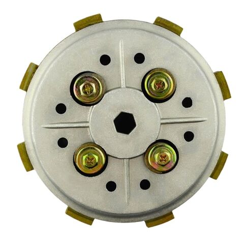 Clutch Drum Assembly Basket with 4 Friction Clutch Plates and 3 Iron Plates Compatible with YBR125 YBR 125 2002 2013 in Saudi Arabia