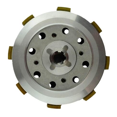 Clutch Drum Assembly Basket with 4 Friction Clutch Plates and 3 Iron Plates Compatible with YBR125 YBR 125 2002 2013 in Saudi Arabia