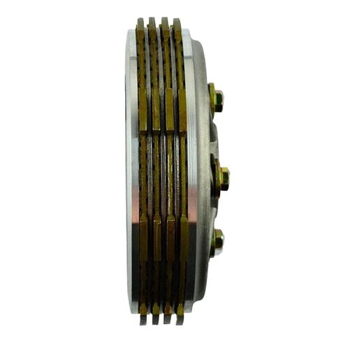 Clutch Drum Assembly Basket with 4 Friction Clutch Plates and 3 Iron Plates Compatible with YBR125 YBR 125 2002 2013 in Saudi Arabia