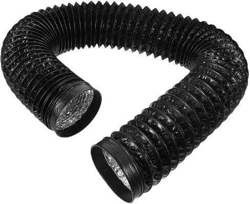 Thickened Aluminum Duct 150mm x 1m Black PVC Dryer Vent Hose for 100mm Drum Ventilation Exhaust Pipe Air Duct Hoses Flexible(100.00X15.00X15.00CM) in Saudi Arabia