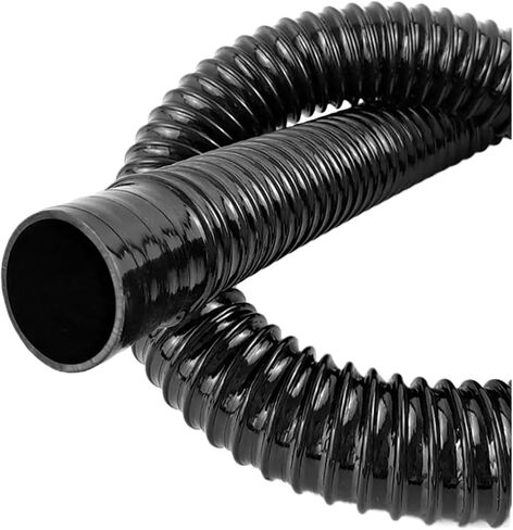 1Pcs I.D 20/25/32/40mm Corrugated Hose Rubber Head Inlet Outlet Hose Aquarium Corrugated Pipe Soft with Clamps Fish Tank Tube(ID 40mm with Clamps) in Saudi Arabia