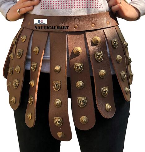 حزام Tassets من الجلد باللون البني من القرون الوسطى من Nautical-Mart - زي درع in Kuwait