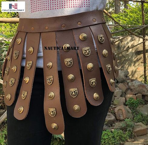 حزام Tassets من الجلد باللون البني من القرون الوسطى من Nautical-Mart - زي درع in Kuwait