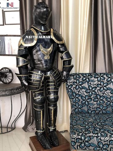 Nautical-Mart كلاسيكي بالحجم الطبيعي 6ft من القرن السادس عشر تمثال درع إيطالي يمكن ارتداؤه in Kuwait