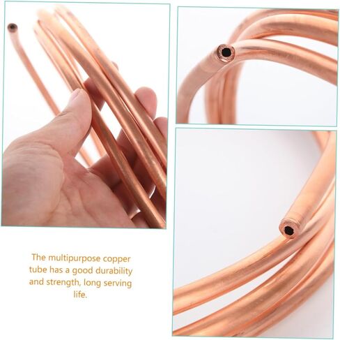 MAGICLULU 2pcs 2m Soft Copper Tubing Coil 4mm X 0.5mm Thin Wall Copper Tube for Air Conditioner Refrigeration and Hvac Applications in Saudi Arabia