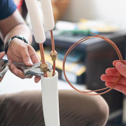 Didiseaon Soft Coil Copper Tubing 2.2mm Outer Diameter X 0.5mm Wall Thickness Copper Refrigeration Tube for Air Conditioner Hvac and Refrigerator Connection in Saudi Arabia