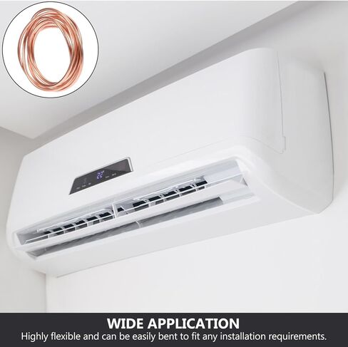 Didiseaon 2m Length 4×0.5mm Soft Copper Coil Tubing for Air Conditioner Refrigeration, 3mm Inner Diameter Thin-wall Copper Tube for Freezer and Hvac Applications in Saudi Arabia