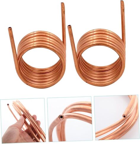 2pcs Soft Copper Tubing Coil for Refrigeration 2m Length 4mm X 0.5mm Thin Wall Copper Tube 3mm Inner Diameter for Freezer and Air Conditioner in Saudi Arabia
