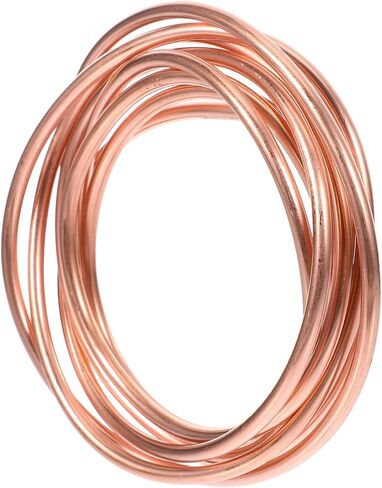 Cabilock Soft Copper Tubing Coil for Air Conditioner and Refrigerator, 2 Meters 4x0.5mm Thin-wall Refrigeration Copper Tube, Flexible 3mm Inner Diameter Refrigeration Tubing in Saudi Arabia