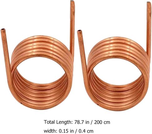 Mikinona 2pcs Soft Copper Tubing Coil 4x0.5mm Thin-wall Refrigeration Tube for Air Conditioner and Freezer, 2m Length Copper Tube with 3mm Inner Diameter in Saudi Arabia