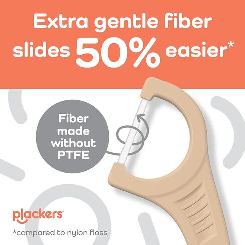 بلاكرز بلاكرز - خيط تنظيف اللثة بزيت جوز الهند، نكهة جوز الهند المنعشة، خيط تنظيف الأسنان اللطيف، 75 قطعة in Kuwait