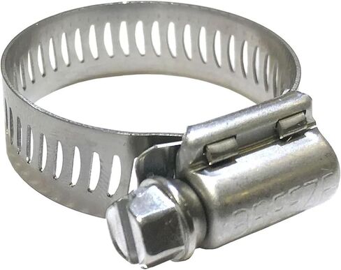 Neo-Pure Stainless Steel Hose Clamp, 316 Marine Grade, Hex Slotted Screw, Automotive Marine Agricultural Use (3/8" - 7/8" SAE # 6, 10) in Kuwait