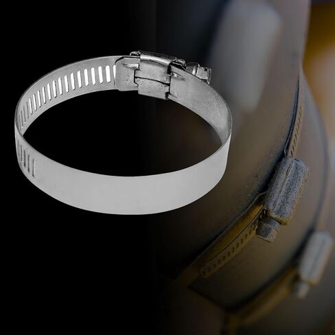 Neo-Pure Stainless Steel Hose Clamp, 316 Marine Grade, Hex Slotted Screw, Automotive Marine Agricultural Use (3/8" - 7/8" SAE # 6, 10) in Kuwait