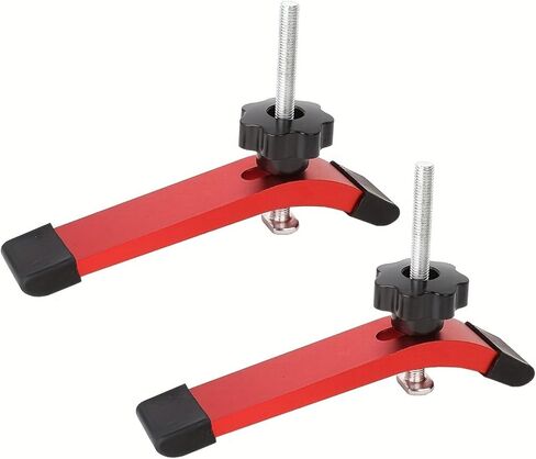 T track Hold Down Clamps - Double Cut Profile Universal T-Track Clamps Woodworking and t slot clamp - Fine Sandblast Anodized-Silver-1PCS in Saudi Arabia