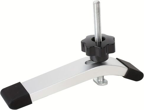T track Hold Down Clamps - Double Cut Profile Universal T-Track Clamps Woodworking and t slot clamp - Fine Sandblast Anodized-Silver-1PCS in Saudi Arabia