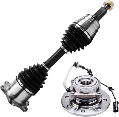 محور ديترويت-مهاوي محور محور CV الأمامي 4WD لعام 1999-2004 Ford F-250 F-350 Super Duty 2000-2005 ، 2 U-Coint CV Axlements استبدال [Dana 60 Axle] in Kuwait