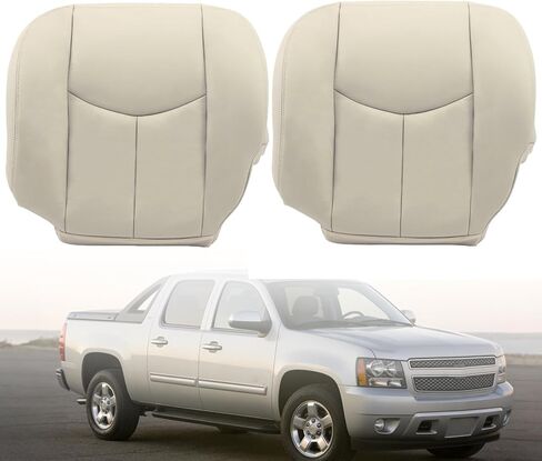 السائق الأمامي NLQR ومقعد الاستبدال أسفل الركاب يغطي Pewter Gray 922 متوافق مع Chevy Silverado Sierra Tahoe Suburban Avalanche Yukon XL 2003 2004 2005 in Kuwait