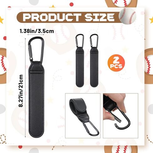 2 حزمة قفازات البيسبول كليب قابل للتعديل حامل حماية قفازات البيسبول مع حلقات معلقة التدريب حقيبة المعدات الرياضية مرفق لقفازات العمل بناء حزام واجب in Kuwait