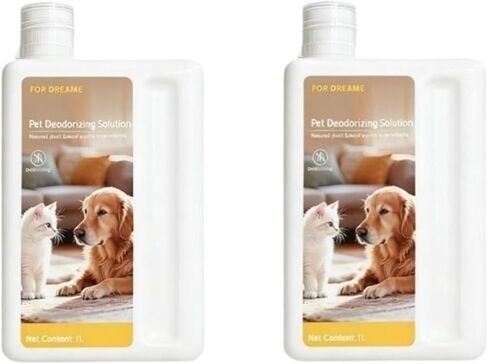 مكنسة كهربائية سائلة لإزالة الروائح الكريهة للحيوانات الأليفة، تنظيف عميق 33.8 أونصة سائلة. أوز. متوافق مع MOVA V50 Ultra Complete، P50 Pro Ultra، P10 Pro Ultra، P50 Ultra (قطعتان) in Kuwait