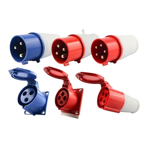 قابس الطيران الصناعي موصل مقبس غير مقاوم للانفجار ثلاثي الطور مقاوم للماء في موقع البناء 3 كور 4 5 فتحات 16A/32A (ثلاثة كور 32A قابس) in Kuwait