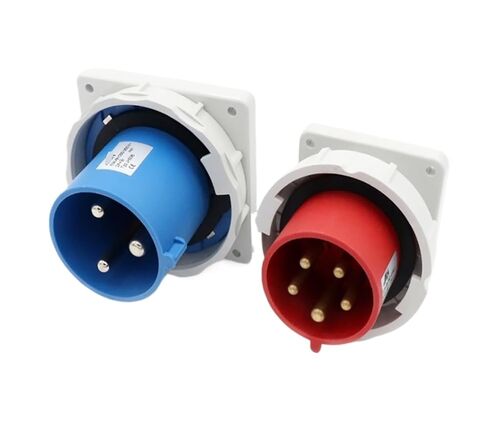 1 Pcs European Standard Waterproof Concealed Plug IP67 Industrial Power Connector Controller(SP-827 4P 16A) in Saudi Arabia