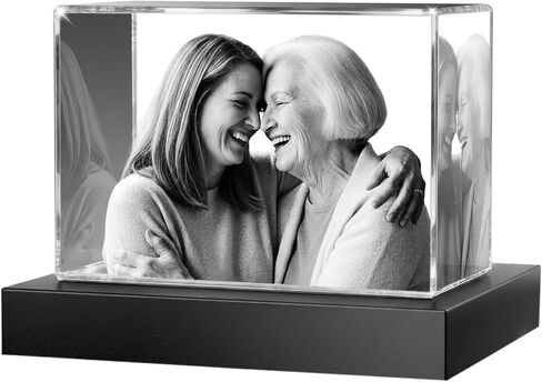 3D Crystal Photo, Personalized Gift for her, him, Mom, Dad, Father,Gift for Couples – Custom Photo in Crystal, Unique Gift for Birthday, Anniversary, Memorial in Saudi Arabia