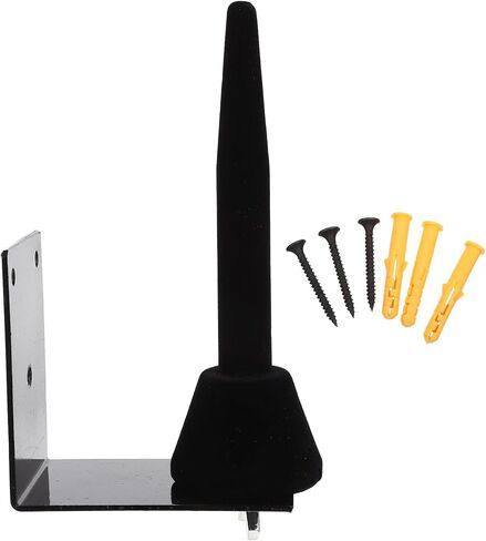 حامل فلوت وكلارينيت مثبت على الحائط، حامل عرض أدوات الرياح المحمول باللون الأسود للمنزل والاستوديو in Kuwait