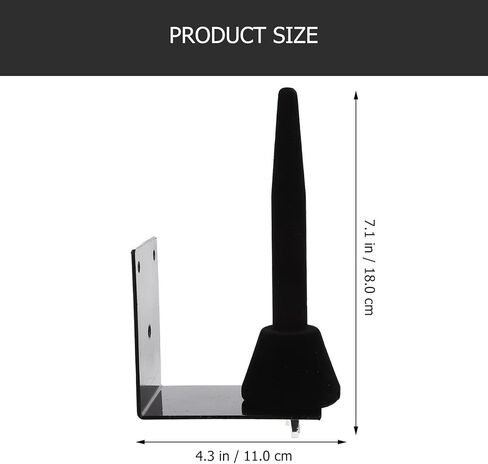حامل فلوت وكلارينيت مثبت على الحائط، حامل عرض أدوات الرياح المحمول باللون الأسود للمنزل والاستوديو in Kuwait
