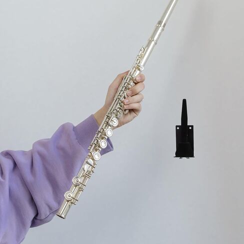 حامل فلوت وكلارينيت مثبت على الحائط، حامل عرض أدوات الرياح المحمول باللون الأسود للمنزل والاستوديو in Kuwait
