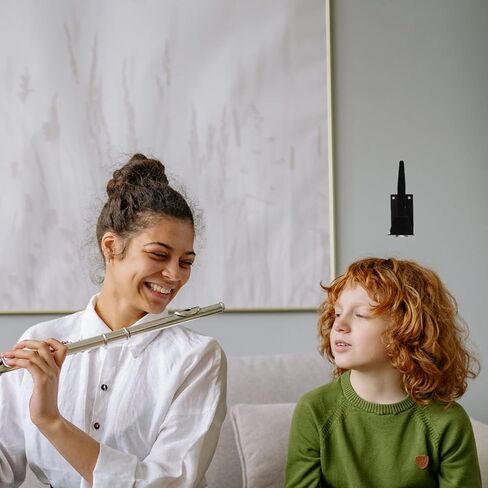 حامل فلوت وكلارينيت مثبت على الحائط، حامل عرض أدوات الرياح المحمول باللون الأسود للمنزل والاستوديو in Kuwait