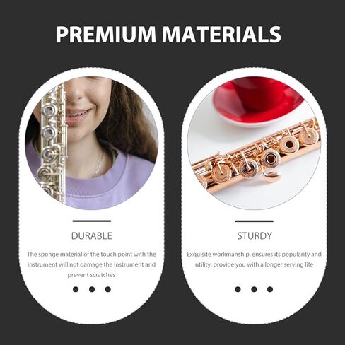 حامل فلوت وكلارينيت مثبت على الحائط، حامل عرض أدوات الرياح المحمول باللون الأسود للمنزل والاستوديو in Kuwait