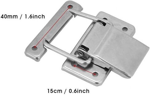 Latch Lock Stainless Steel Hardware Cabinet Case Spring Loaded Latch Catch Toggle Hasp Hardware Furniture Clasp Lock in Saudi Arabia