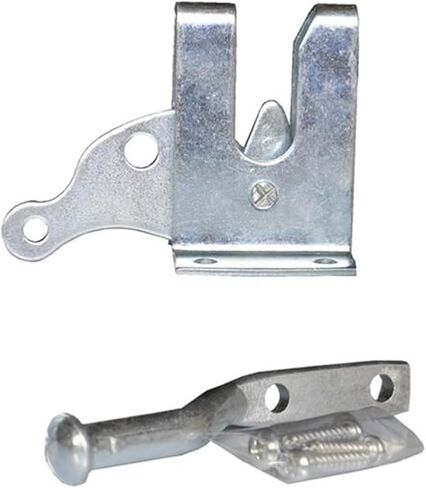 Slide Latch,Gate Bolt Lock,Bolt Sliding Door Lock, Self Locking Gate Latch Anto Locking Electroplated Carbon Steel Hasp auto Door Lock for Garden Fencing Pasture Farm in Saudi Arabia