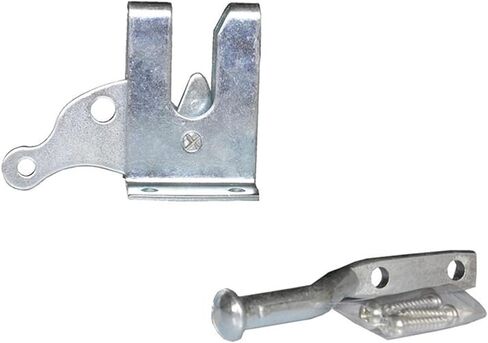 Slide Latch,Gate Bolt Lock,Bolt Sliding Door Lock, Self Locking Gate Latch Anto Locking Electroplated Carbon Steel Hasp auto Door Lock for Garden Fencing Pasture Farm in Saudi Arabia