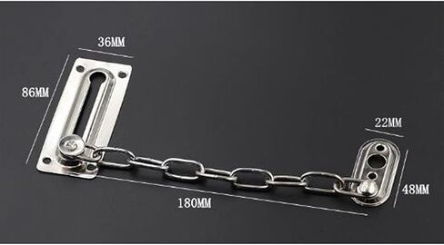 Door Chain Lock,Chain Safe Buckle,Latch Safety Limiter,Stainless Steel Anti-Theft Chain Door Link Buckle Room Hotel Hotel Security Door Chain Lock Household Free Punching in Saudi Arabia