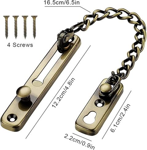 Door Chain Lock,Chain Safe Buckle,Latch Safety Limiter,Door Lock Buckle Hotel Hotel Door Buckle Door Bolt Stainless Steel Anti-Theft Chain Door Chain Room Door Anti-Lock Bolt 1 Pack in Saudi Arabia