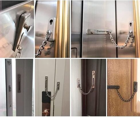 Door Chain Lock,Chain Safe Buckle,Latch Safety Limiter,Door Lock Buckle Hotel Hotel Door Buckle Door Bolt Stainless Steel Anti-Theft Chain Door Chain Room Door Anti-Lock Bolt 1 Pack in Saudi Arabia