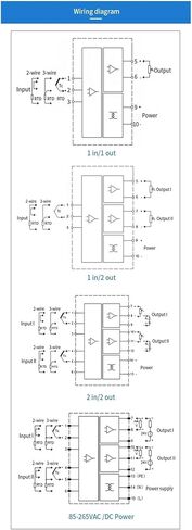 1pcs 18-30V DC 4-20ma pt1000 Temperature Sensor Pressure Transmitter Converter Signal Isolator PT1000-50-300C PT100-200-850C(Out 0-20MA_S 0-1600C) in Saudi Arabia