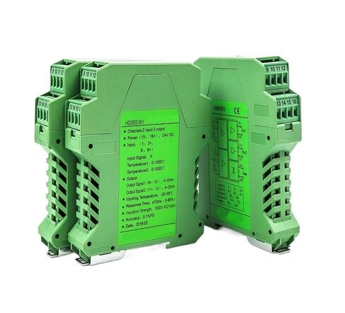 1pcs Pt1000 Transmitter Isolator Temperature Signal Converter 4-20mA PT1000-50-300C Pt100-200-850C Cu50-50-150C(2in2out,24V_Out 0-20MA_PT100) in Saudi Arabia