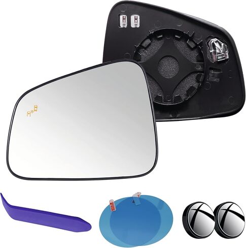 EAP Driver Side Mirror Glass Compatible with Chevrolet Trax 2015-2022, Buick Encore 2013-2022, Heated, Without Auto Dimming, 95423135 95423240 95423137 95423242 42620923 GM1324161 in Kuwait