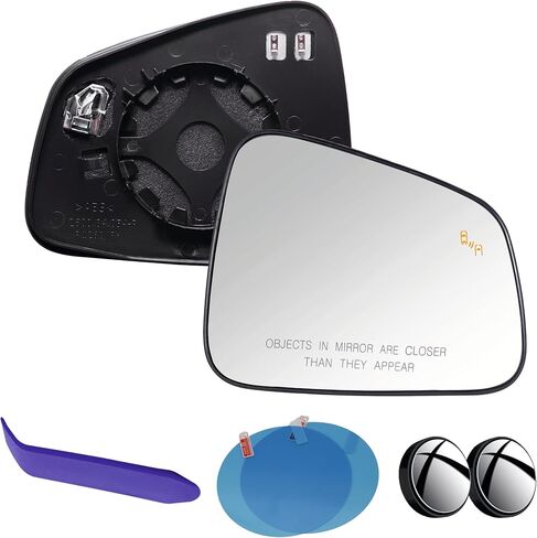 EAP Driver Side Mirror Glass Compatible with Chevrolet Trax 2015-2022, Buick Encore 2013-2022, Heated, Without Auto Dimming, 95423135 95423240 95423137 95423242 42620923 GM1324161 in Kuwait