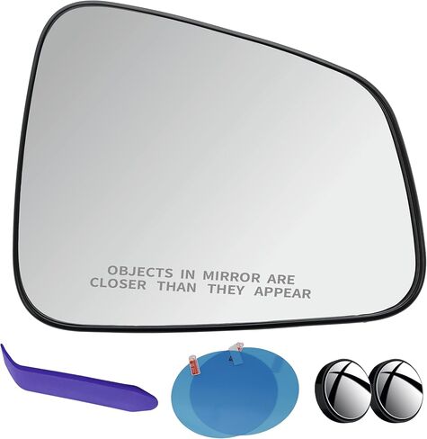EAP Driver Side Mirror Glass Compatible with Chevrolet Trax 2015-2022, Buick Encore 2013-2022, Heated, Without Auto Dimming, 95423135 95423240 95423137 95423242 42620923 GM1324161 in Kuwait